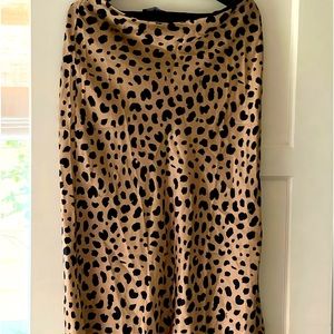 Realization Leopard Print Slip Skirt